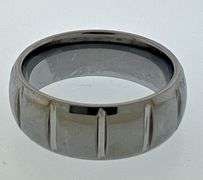 Polished and notched tungsten ring