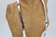 Sterling Silver Wide Herringbone Necklace 8.9mm Italy Solid 925 Italian Chain 16"