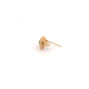 14K Yellow Gold Nephrite Owl Wisdom Symbol Vintage Lapel Pin/Brooch