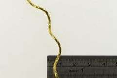 14K Yellow Gold 1.7mm Spiral Coil Vintage Textured Chain Necklace