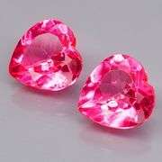 Lovely 5.87ct Brazilian pink Mystic Topaz pair!