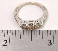 Fantastic Fancy Pink Diamond Ring In 14K White Gold