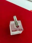 MEN'S 14K WHITE GOLD AND DIAMOND BAND
