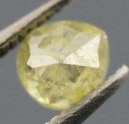 Sparkling .37ct pear cut yellow Diamond