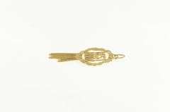 14K Yellow Gold Best Mom Mother's Day Award Ribbon #1 Charm/Pendant