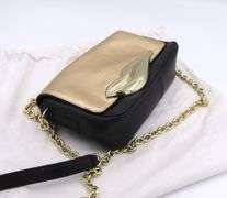 DVF Gold and Black Crossbody Purse