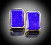 Vibrant 18K Lapis Earrings