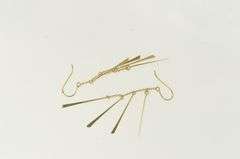 14K Yellow Gold Layered Dangle Bar Chain Tassel Earrings