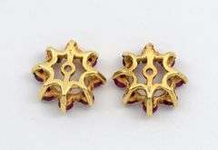 Practical 14K and Ruby Earring Jackets