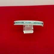 CERTIFIED BRAND NEW 14K WHITE GOLD AND DIAMOND BANGLE BRACELET