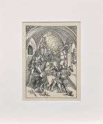 Extremely Rare Albrecht Durer Vintage Lithograph After a Woodcut Plate Circa 1946