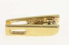 10K Yellow Gold Diamond Graduated Bar Drop Vintage Pendant
