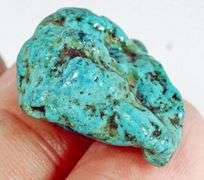 23ct uncut natural blue green Turquoise