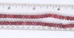 Double Row Ruby Bead Necklace