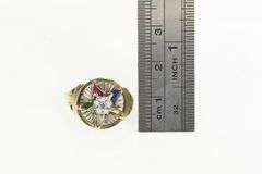10K Yellow Gold Vintage Order of the Eastern Star Enamel Ring