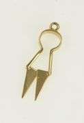 14K Yellow Gold Sheep Shears Shepherd Farmer Articulated Charm/Pendant