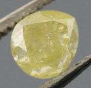 Sparkling .37ct pear cut yellow Diamond