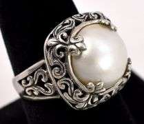 Mother of Pearl Ring in Sterling Silver