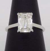 Certified Emerald Cut Diamond Solitaire