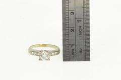 14K White Gold 1950's 0.80 Ctw Diamond Engagement Ring
