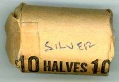 Roll of 20 40% Silver Kennedy Half Dollars
