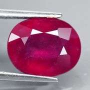 Vivid blood red 4.75ct Ruby from Mozambique