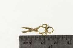 10K Yellow Gold Scissors Hair Dresser Stylist Barber Charm/Pendant