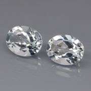 Superb 4.42ct high fire 9x7mm diamond white Topaz