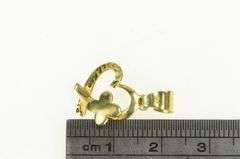 10K Yellow Gold Heart Butterfly Love Beauty Symbol Charm/Pendant