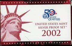 2002-S Silver US Proof Set with Box/CoA