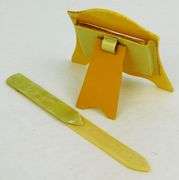 Vintage Celluloid Perpetual Calendar & Letter Opener