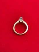 BRAND NEW LADIES 14K YELLOW GOLD AND DIAMOND RING