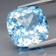 Fantastic 10.30ct cushion cut sky blue Topaz