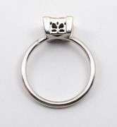 Invisibly Set 14k White Gold Diamond Cluster