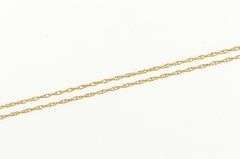 14K Yellow Gold 1.0mm Woven Spiral Twist Chain Necklace