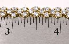 Glorious 10K Yellow Gold Cubic Zirconia Tennis Bracelet