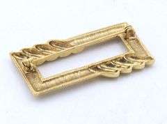Gold Plated Bangle and Brooch