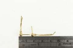 14K Yellow Gold Serpentine Chain Fringe Statement Earrings