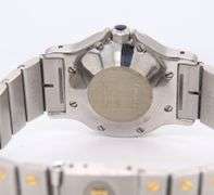 Cartier Santos Octagon Automatic White Roman Dial Watch
