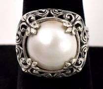 Mother of Pearl Ring in Sterling Silver