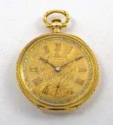 Superb 1908 Longines Women's 14K YG Pocket Watch