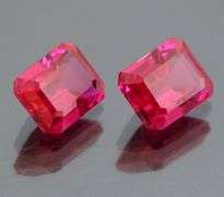 Simply breathtaking 6.44ct created Ruby pair