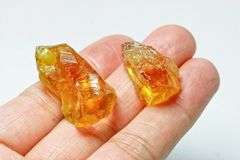 Beautiful 55.30ct uncut golden Citrine pair