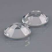 Superb 4.42ct high fire 9x7mm diamond white Topaz