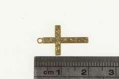 10K Yellow Gold Cross Christian Faith Symbol Simple Charm/Pendant