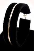 Herring Bone Chain Bracelet in Sterling Silver