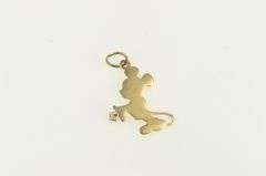 14K Yellow Gold Walt Disney Prod. Mickey Mouse Cartoon Charm/Pendant