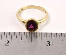 Adoring Rhodolite Garnet Ring In Yellow Gold