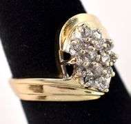 Amazing 14K Yellow Gold Diamond Ring