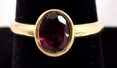 Adoring Rhodolite Garnet Ring In Yellow Gold